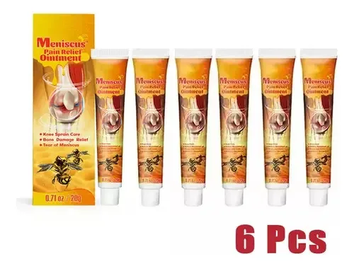 6x Pomada Do Veneno Do Abelha Para Alívio Da Dor Nas Juntas Cor Amarelo