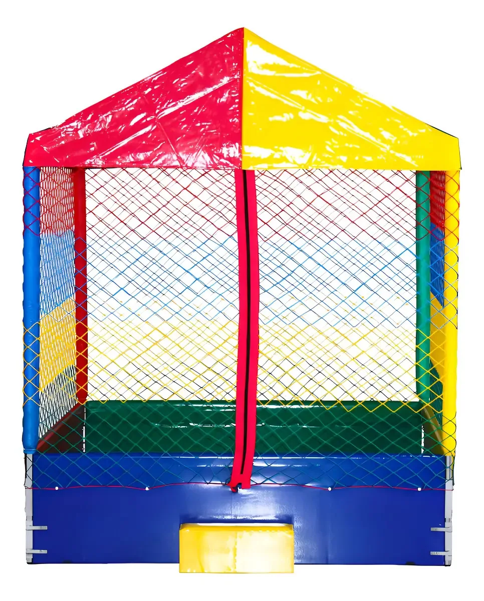 Trampolim Brinquedos Piscina De Bolinhas 1,50x1,50 Ziper Cor Colorido