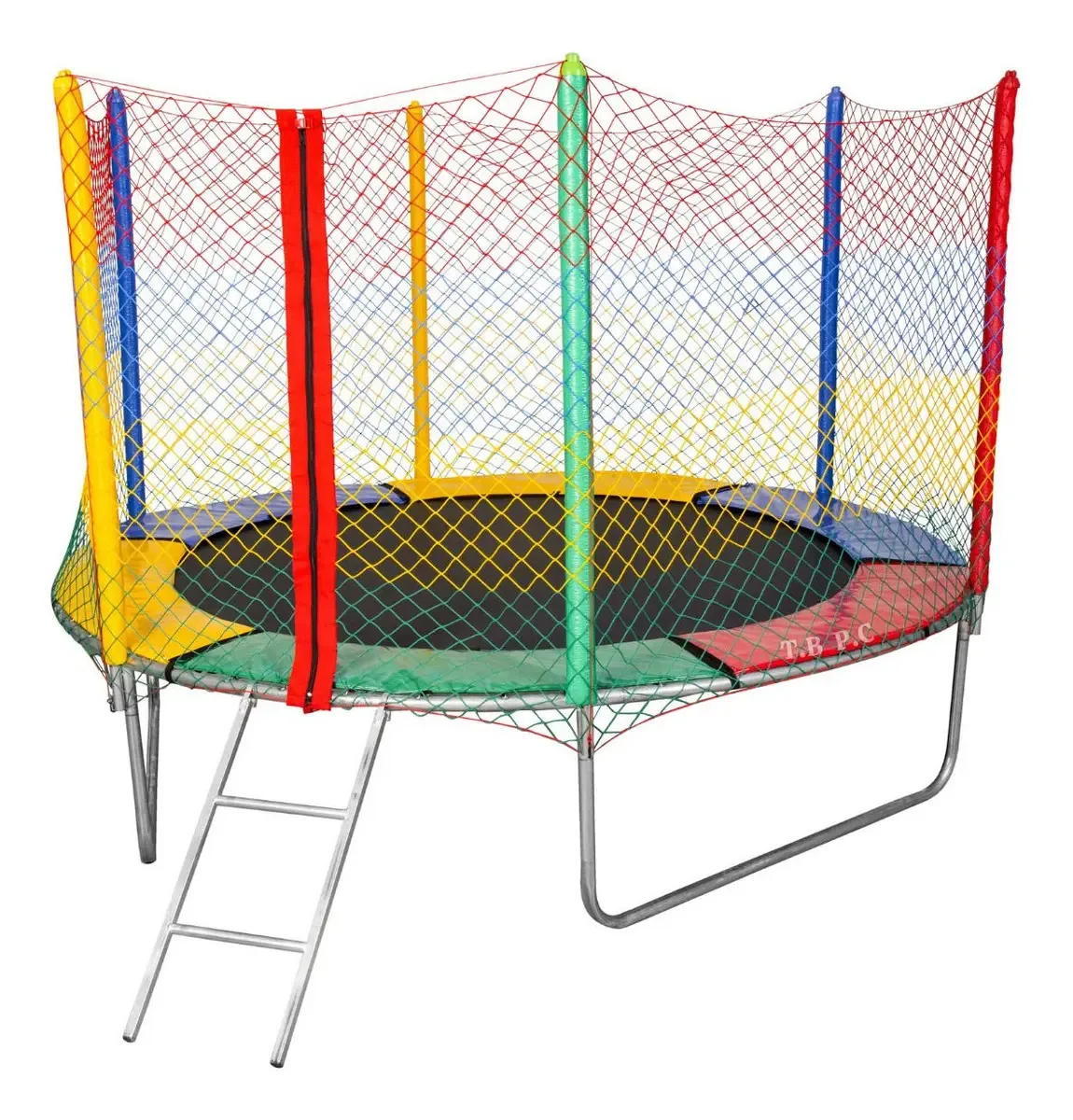 Pula-pula Trampolim Brinquedos 2,44m Preto Aço Galvanizado UV Proteção