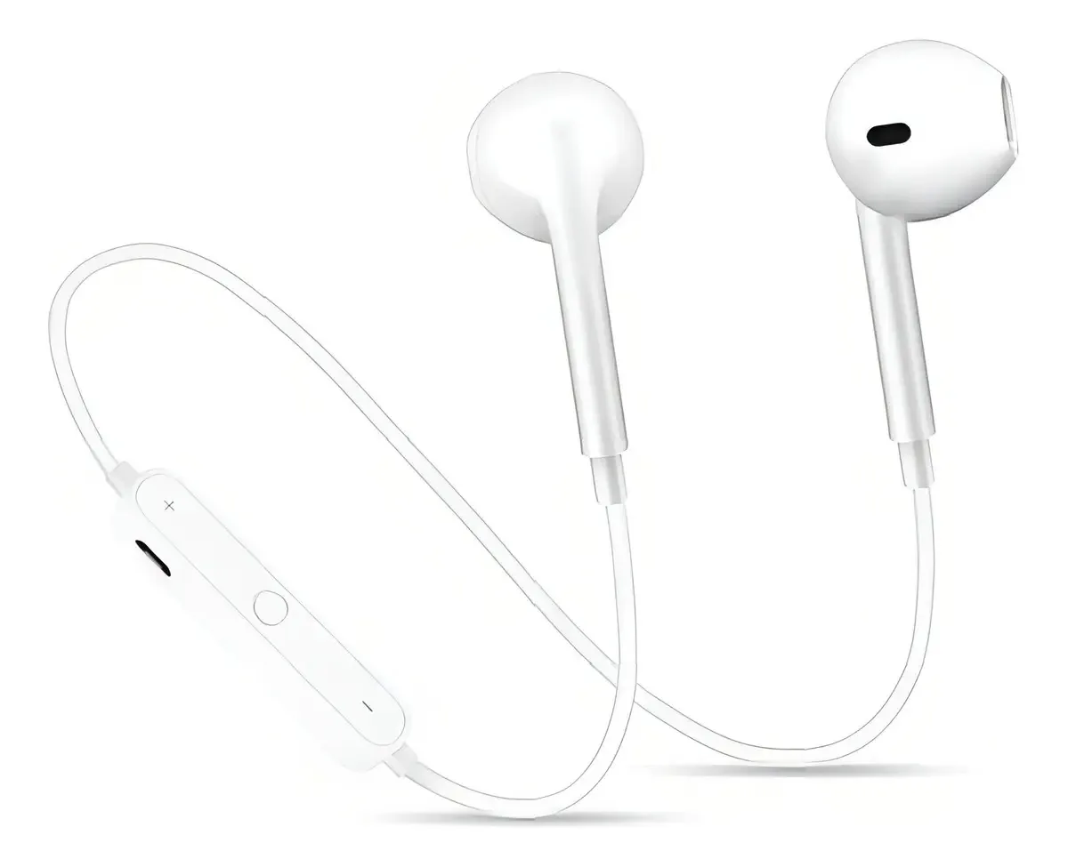 Fone Ouvido Via Bluetooth Para Samsung Motorola Android Cor Branco