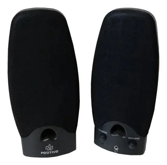 Caixas De Som Usb Para Note Desktop Positivo Cor Preto