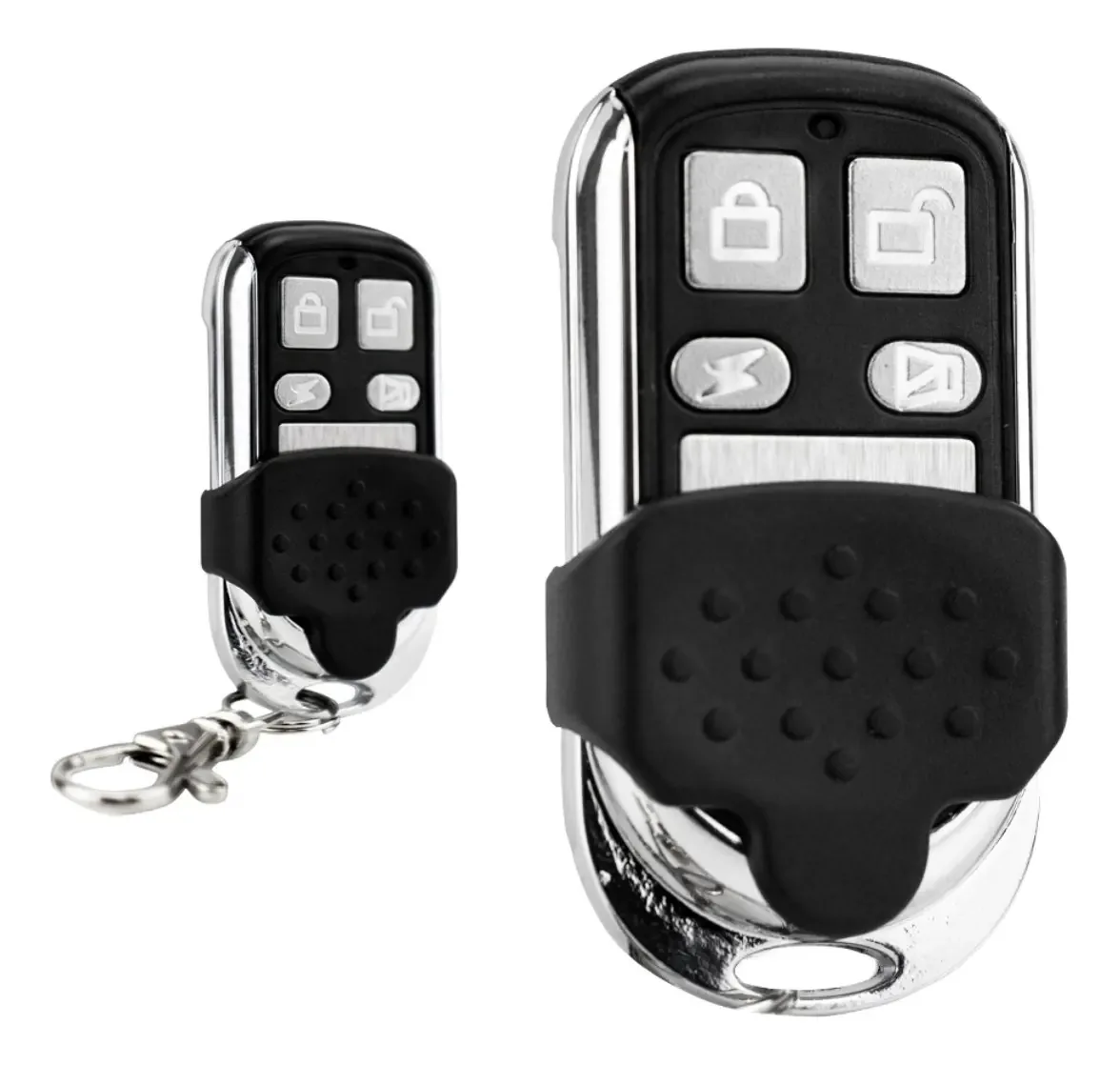 05 controles para portão alarme 433 aço escovado