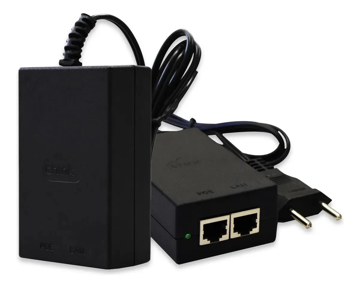 Fonte Poe Gigabit 48V 0,5A Voltagem De Entrada 110v/220v