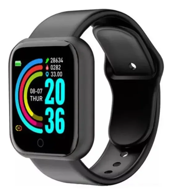 2 Smarthwatch D20 Preto Desenho Da Pulseira Mesh