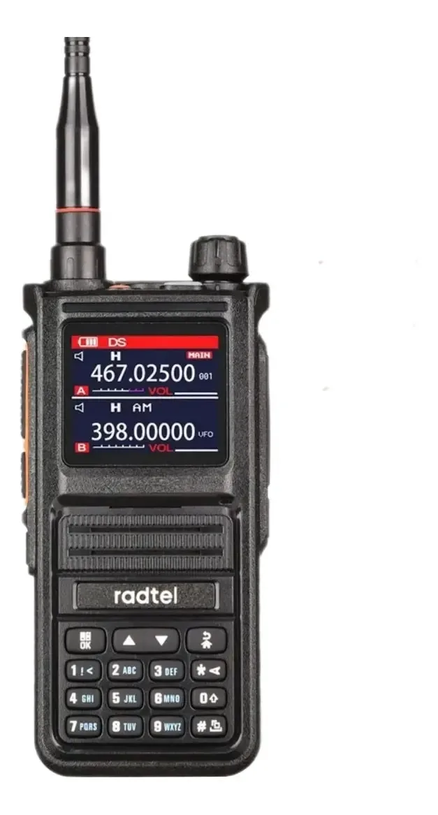 Rádio Ht Aviação Radtel Rt 470x + Cabo De Programação Cor Preto