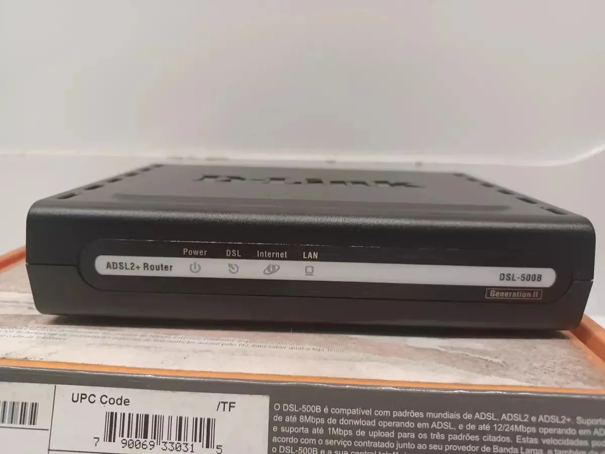 Roteador D-link Dsl-500b Cor Preto