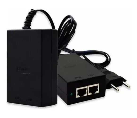 Fonte PoE 48V 24W 0.5A Gigabit 2 Portas RJ-45 Think Modelo TKPS-48-PoE-G