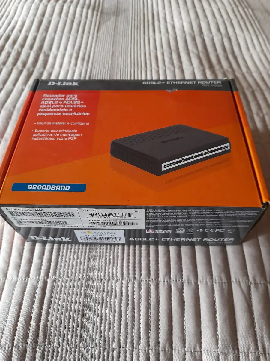 Adsl D-link Dsl-500b 500b Preto