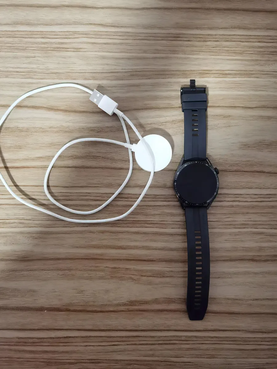 Huawei Watch Gt 3 - Para Conserto Ou Peças De Reposição Caixa Preto Pulseira Preto