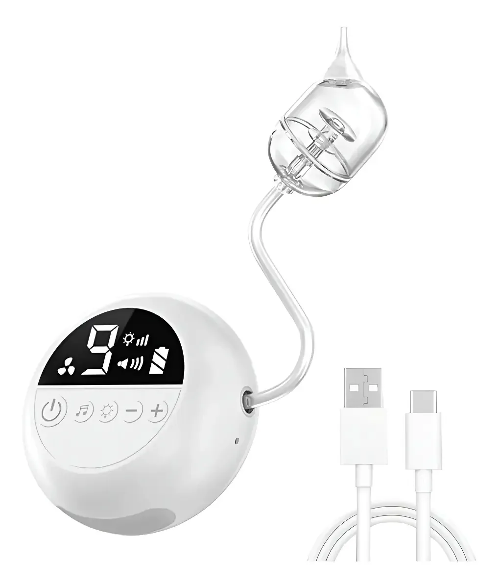 Aspirador Nasal Elétrico Bebê Ns-602 Para Remover Muco Nasal Cor Shown