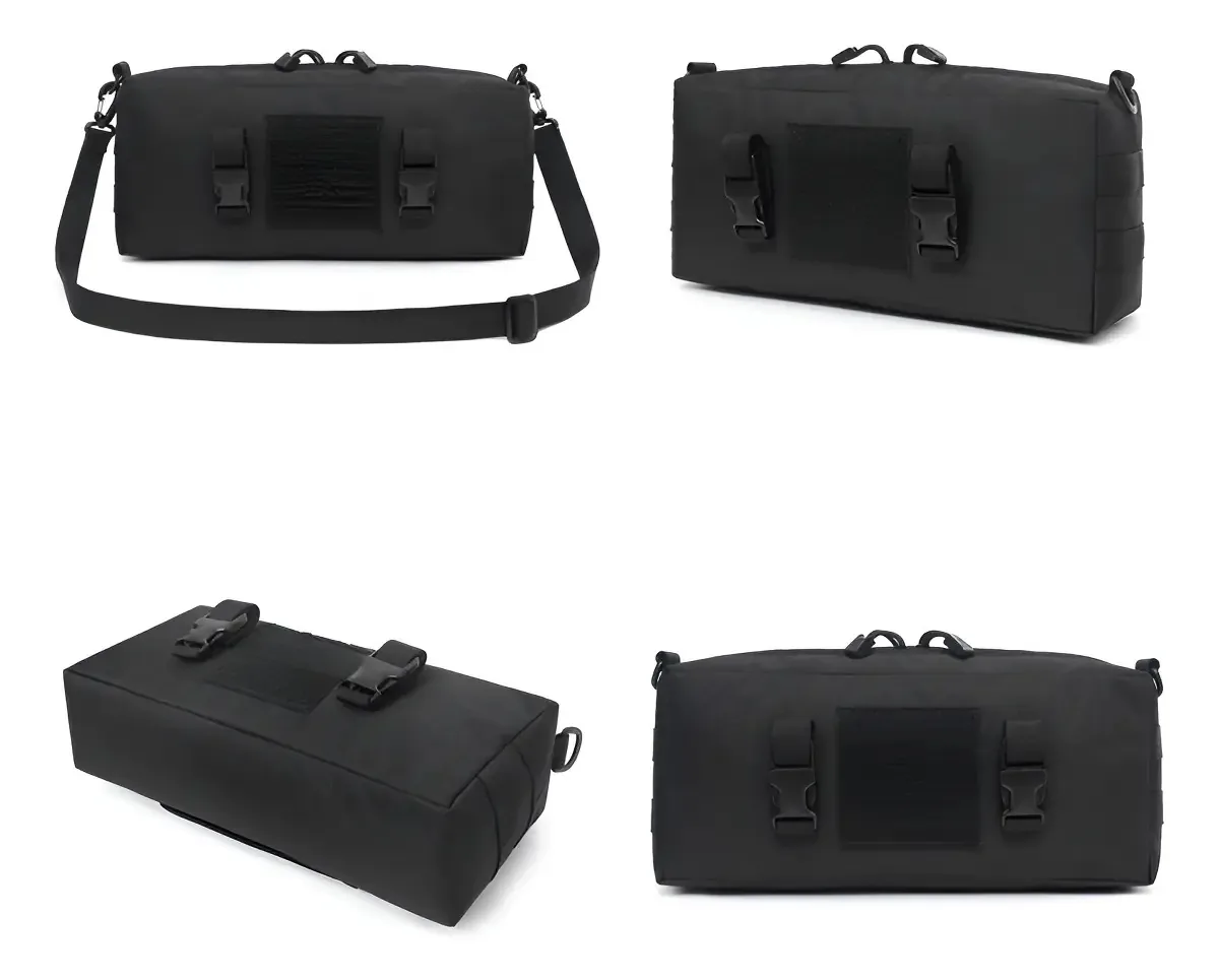 Mochila tática tática, acessórios de acampamento tático militar, cor preta