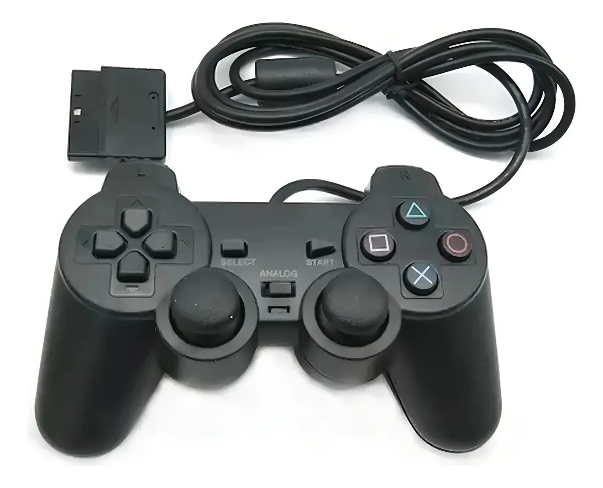 Controle RM JOY-002 com Fio e Vibração para PlayStation 2