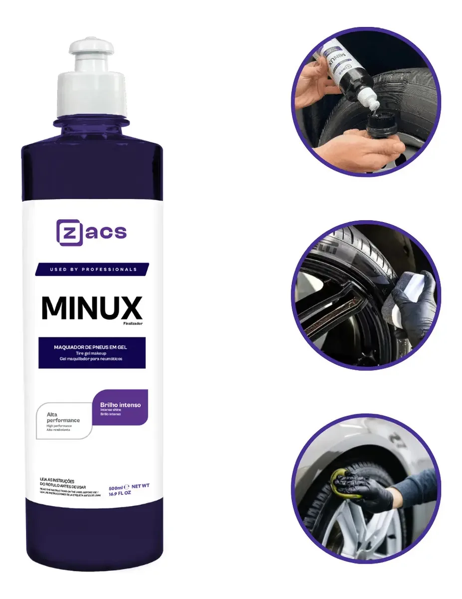 Gel Pretinho Minux Zacs 500ml