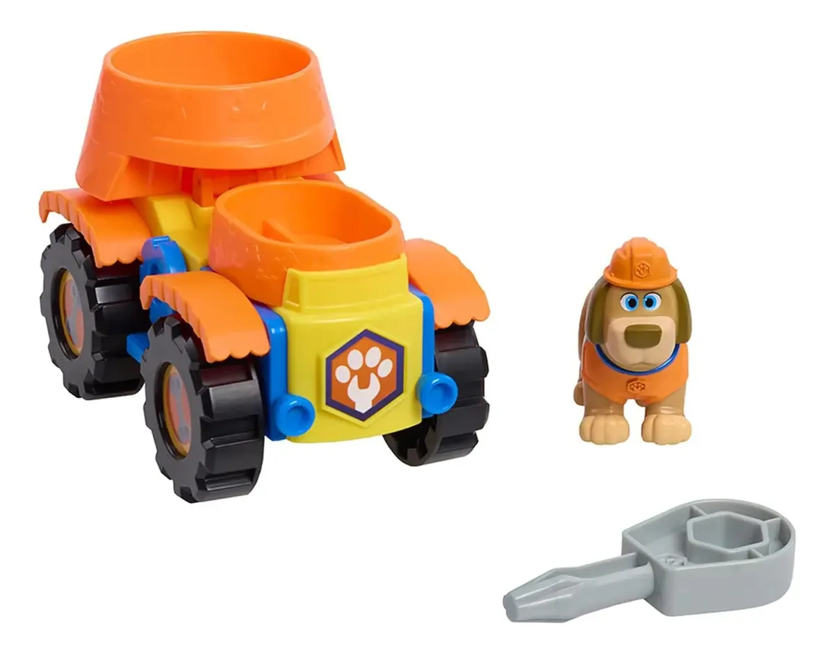 Basta jogar Pupstruction Figure And Vehicle Set