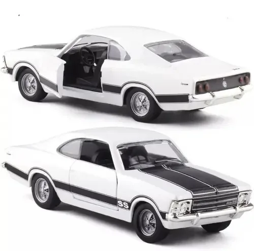 Carro Carrinho Brasileiro Em Miniatura Chevrolet Opala Ss Cor Branco
