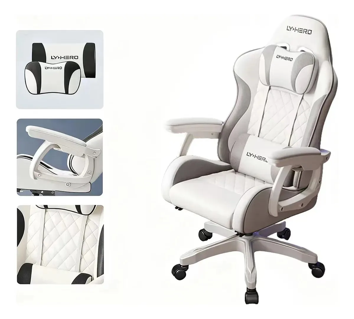 Cadeira Gamer Ajustável Ergonômico Escritório Cadeira Reclinável Wicopet Cadeiras Para Escritório 360° Regulável Altura Cadeira Computador