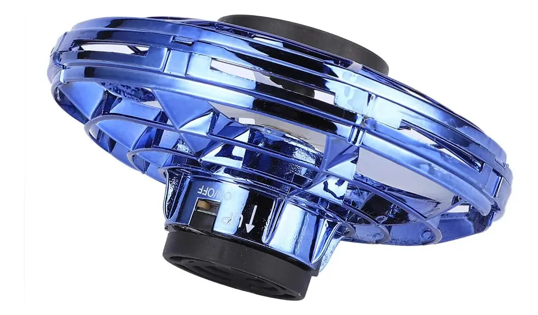 Mini Drone, Topo de Indução, Brinquedo Voador, Brinquedo Voador de Indução, Giro Prático de 360 Graus para Viagens (Conjunto de Flynova Azul)