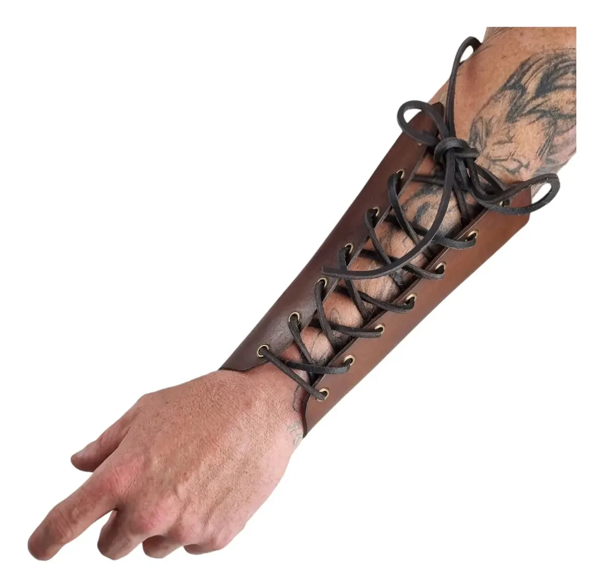Braceletes De Couro Esportivo Com Ajuste Para Arqueiros
