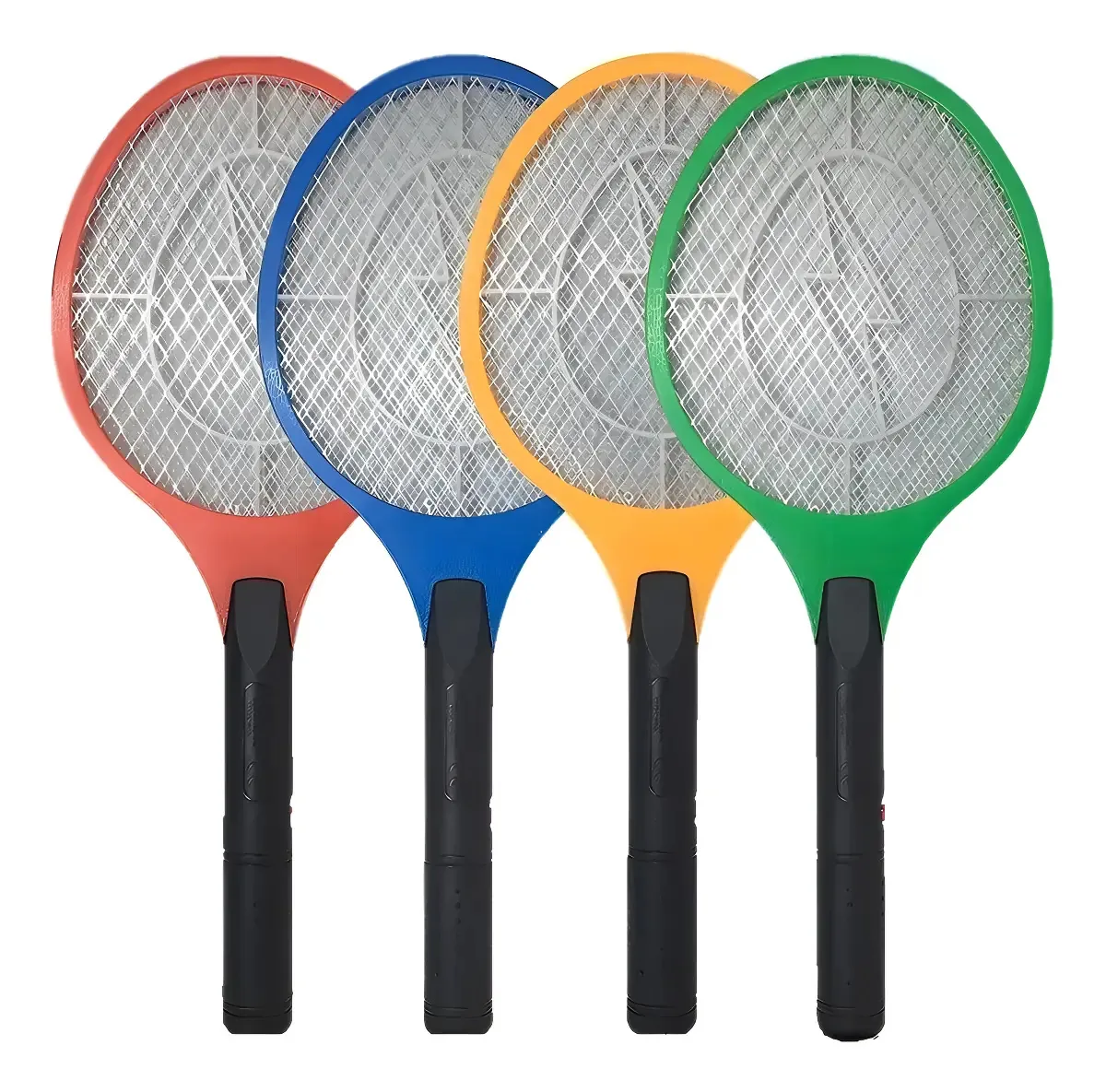 Raquete elétrica recarregável Fly Killer, insetos, mosquitos, cor vermelha