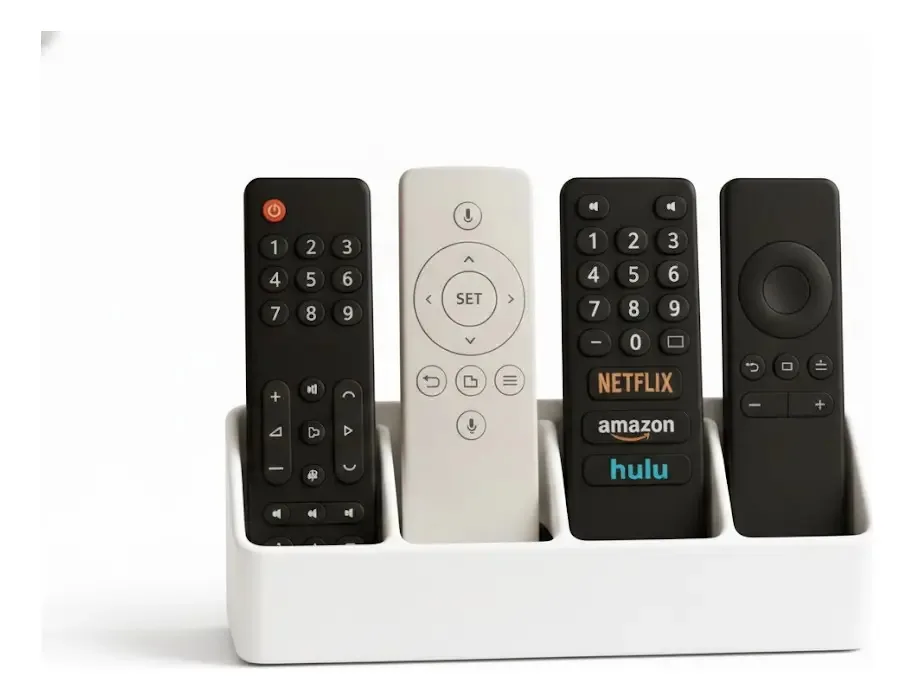 Suporte Controles De Tv Ar Condicionado - Parede/ Mesa Cor Branco
