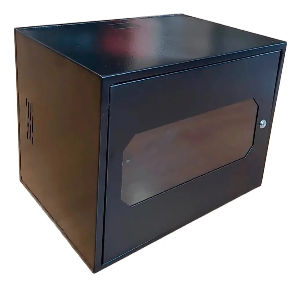 Mini Rack Parede 19 9u X 50 Cm Mrs95pt Com 2 Bandeja - Link