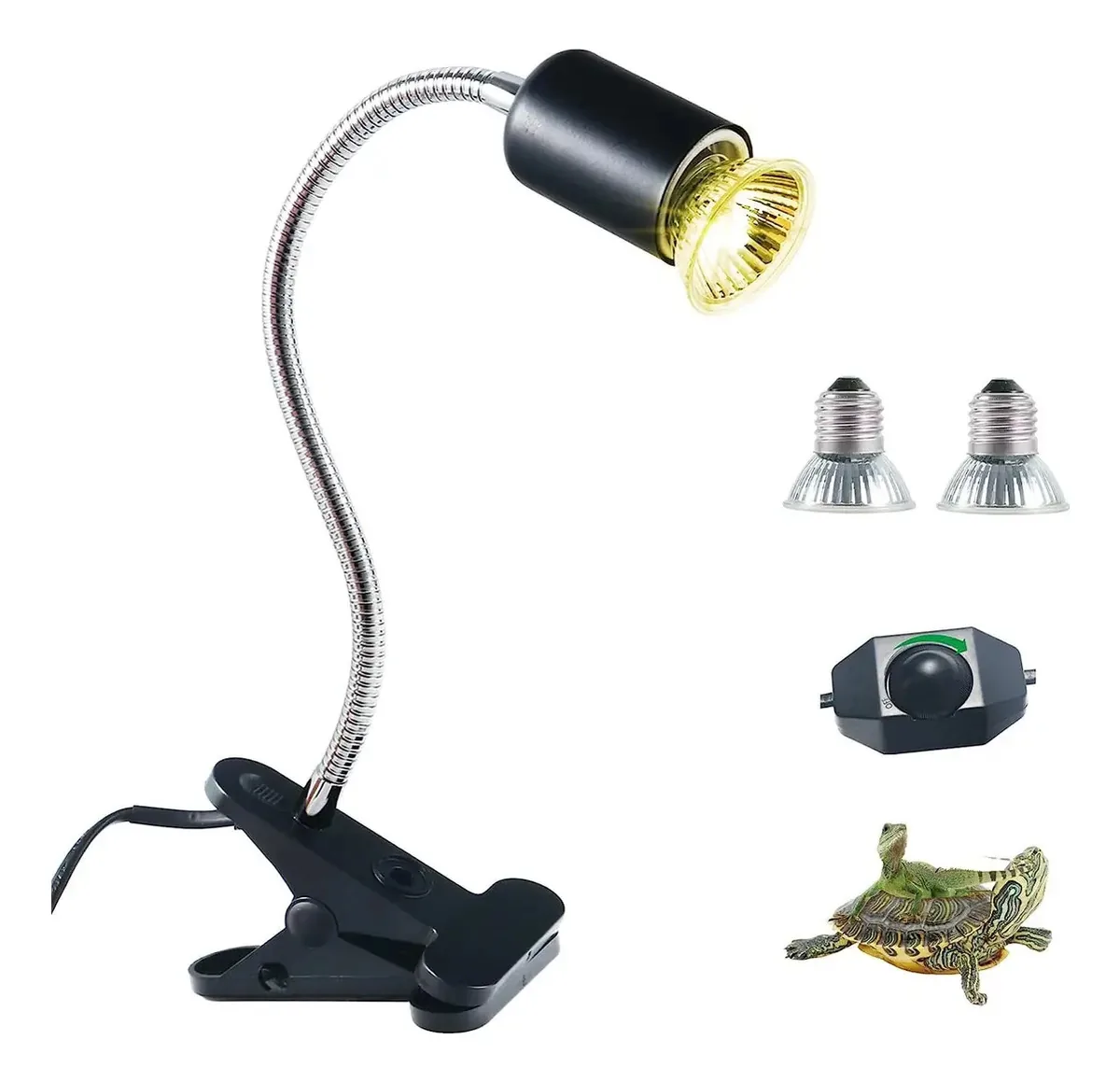 Foco térmico para répteis, tartarugas, lâmpada Uva Uvb 50w