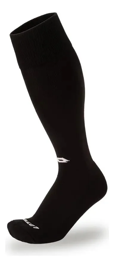 Meias de futebol Lotto Black - tamanho unissex 27-30