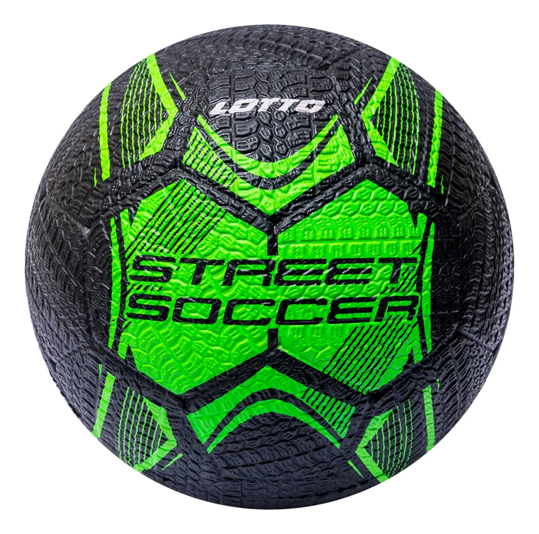 Bola de futebol nº 5 de futebol de rua preto-verde - cor unissex preta
