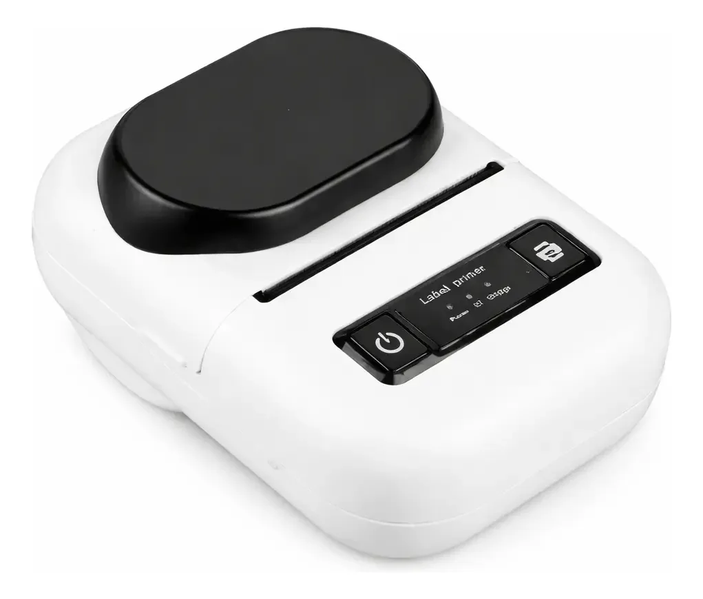 Impressora Térmica Portátil De Etiquetas Bluetooth 50mm Branco 5v2a