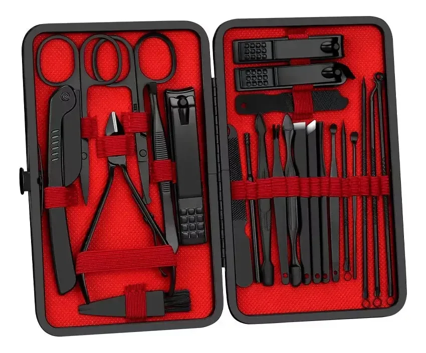 Kit de manicure e pedicure Genérica Set manicuría do 24 peças