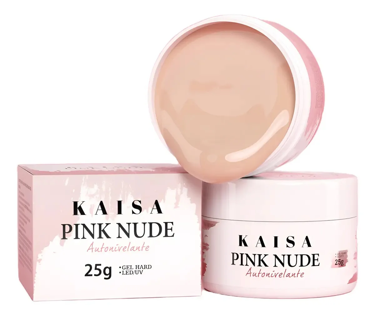 Gel Construtor Kaisa Autonivelante 25g Pink Nude para Unhas