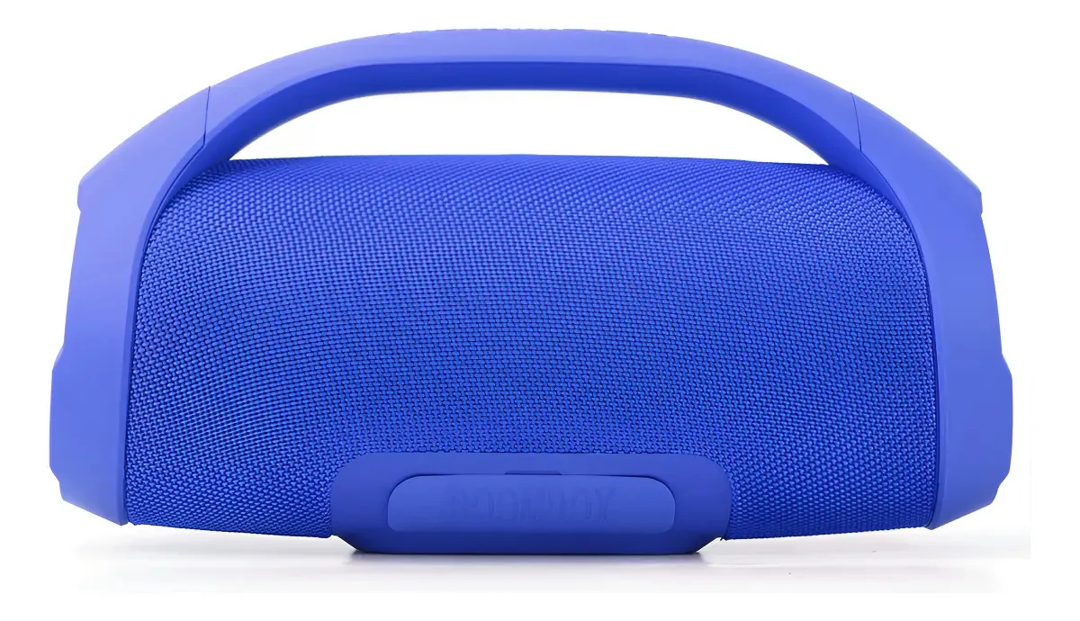 Caixa De Som Bluetooth C/ Alça Potente Som Led Cor Azul