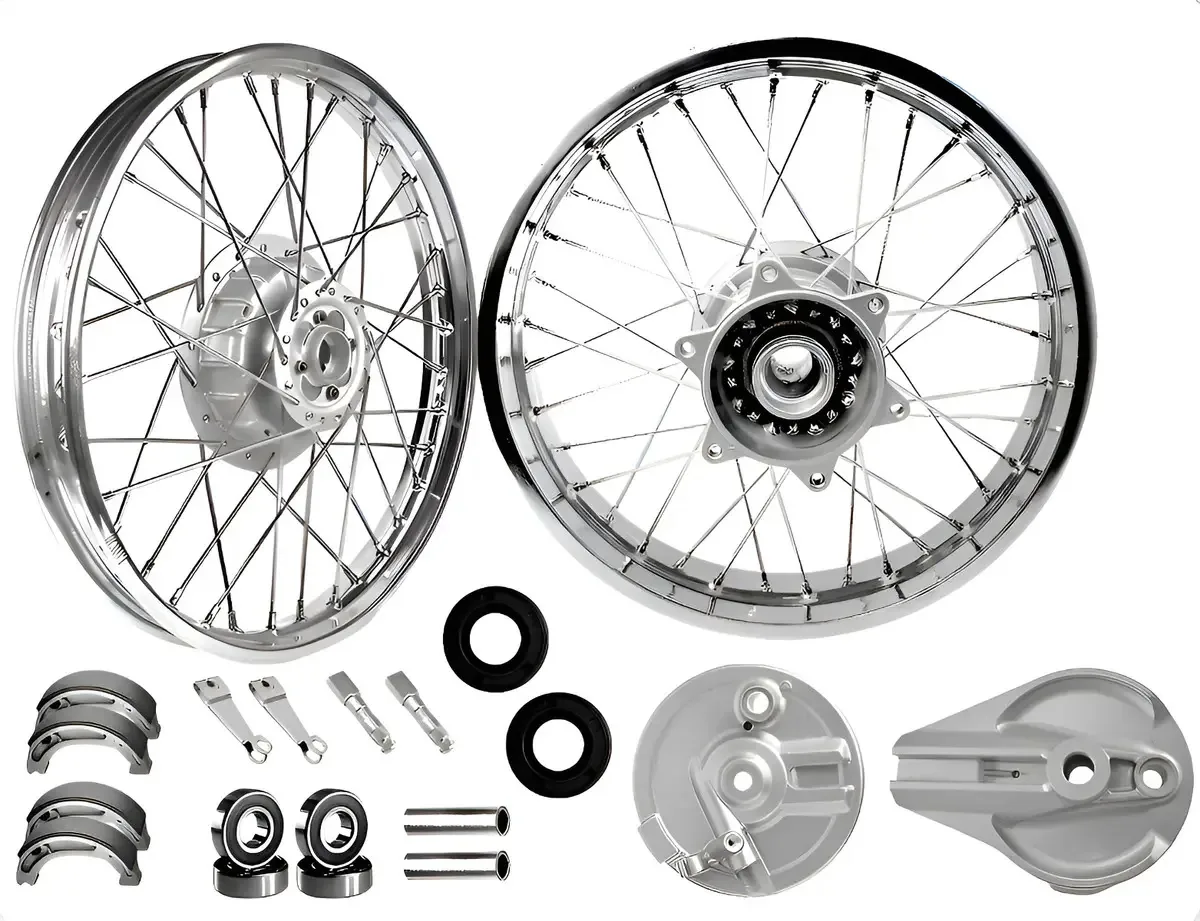 Par Aro Roda Nxr Bros 125 150 Raio Cromado 4mm C/ Peças