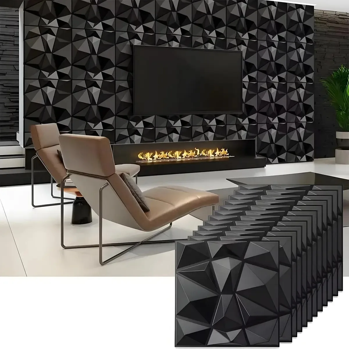 Painel decorativo Lawan Paneles Decorativos Kit de 20