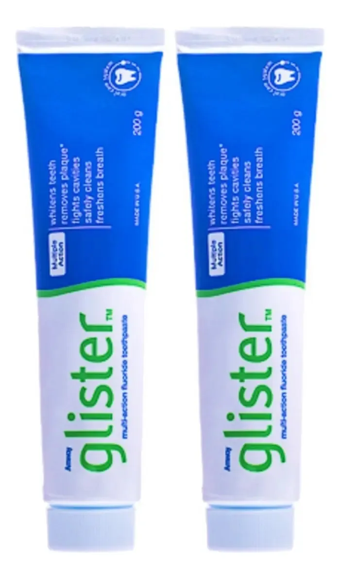 Glister Creme Dental Amway 200gr 2 Unid - Clareia Os Dentes