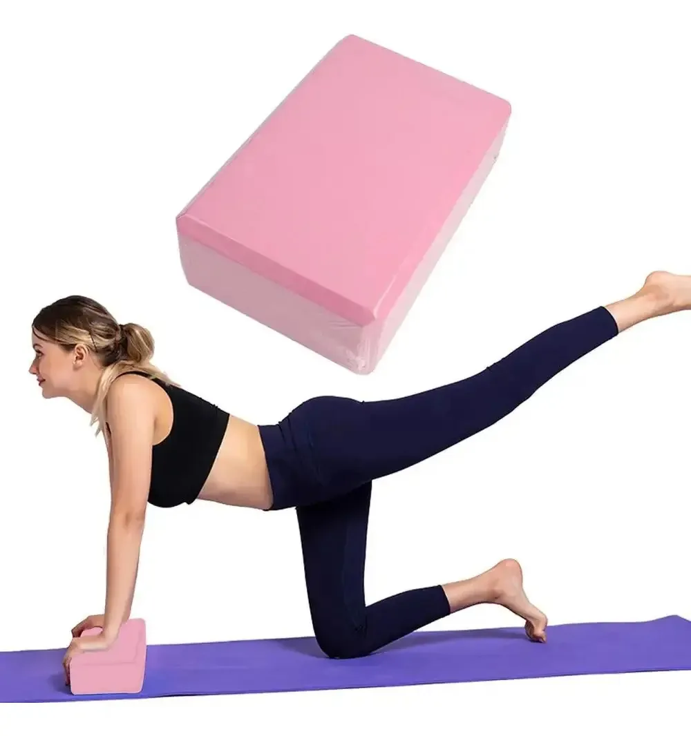 Bloco de ioga Pilates Yoga Brick Body 4 cores rosa