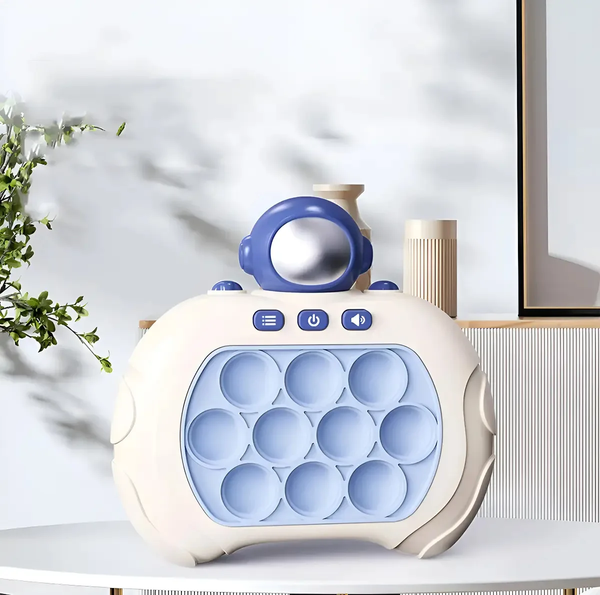 Brinquedo sensorial elétrico Pop It Electronic Pop-it Pil Color Astronaut
