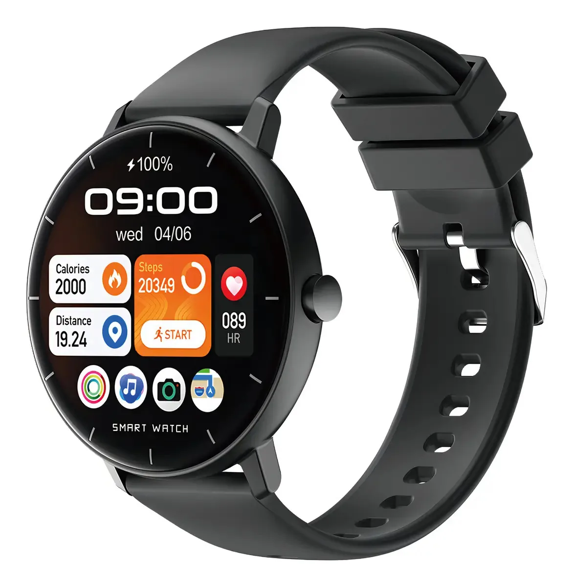 Relógio Inteligente Smartwatch, Bazik Prime Ma25, Tela Amoled, Masculino E Feminino Smartwatches Para Android, Ios, Ip67 Relógio Inteligente, Chatgpt Whatsapp, 47mm