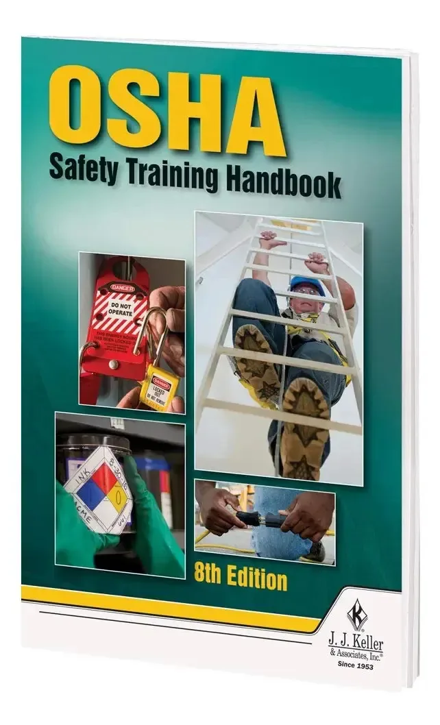 Manual de treinamento de segurança da Osha, 8ª edição (5,25 polegadas de largura x 8,25 polegadas de altura, inglês, softbound) - J. J. Keller & Associates - Guia de treinamento no local de trabalho