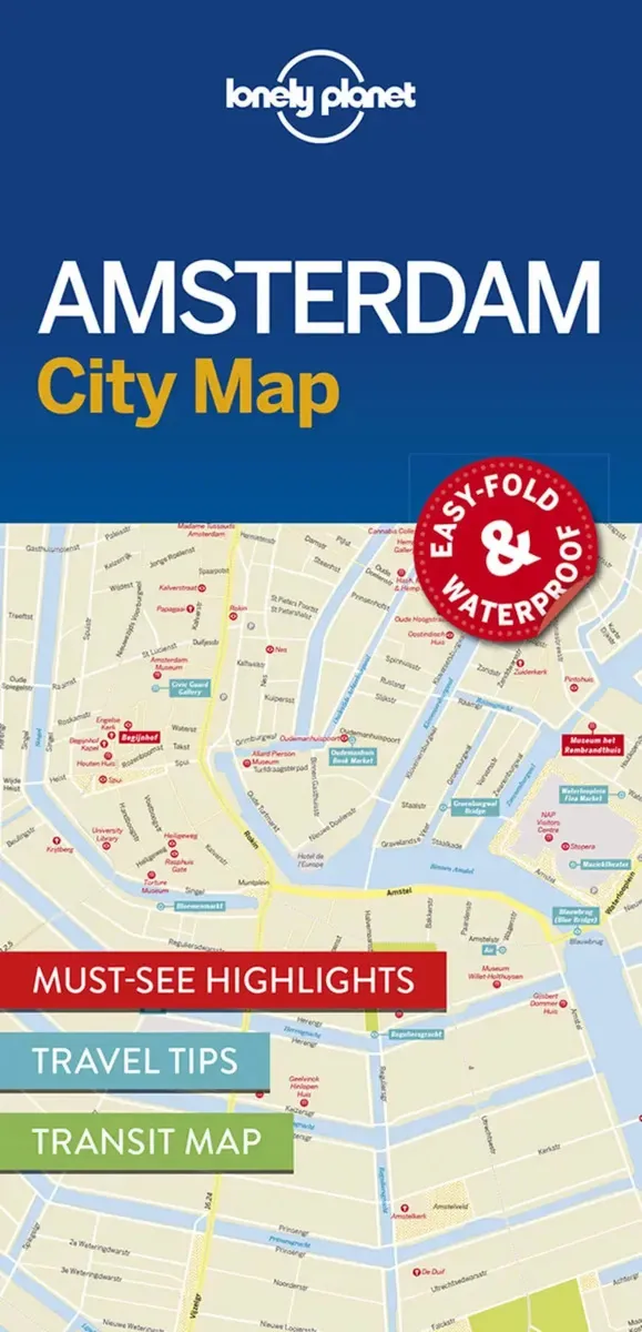 Mapa da cidade de Amsterdã da Lonely Planet 1