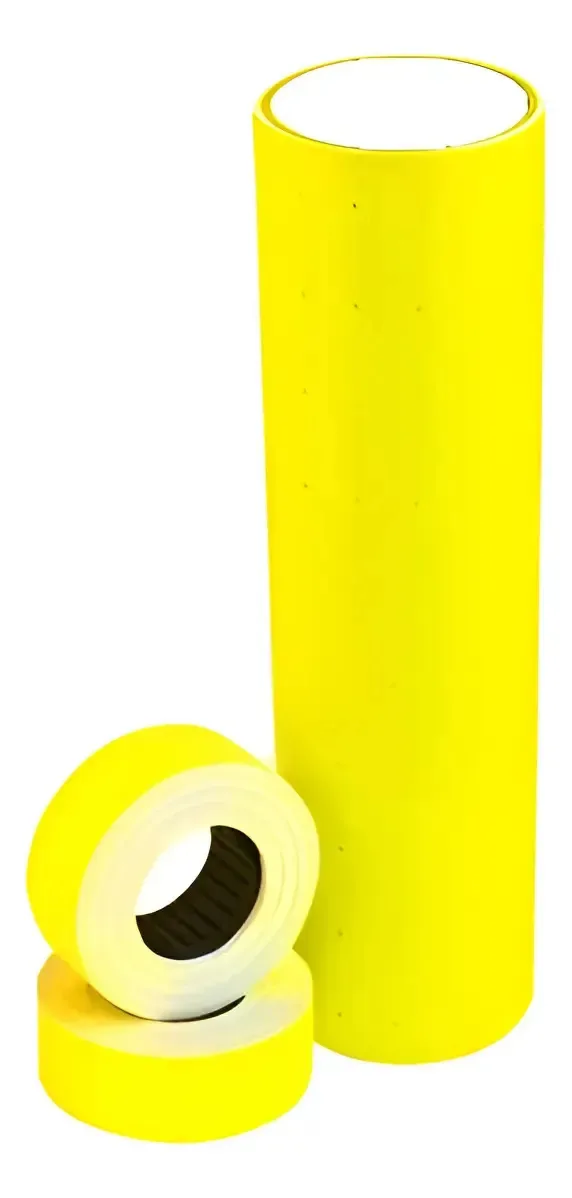 Rolos fluorescentes para etiquetadoras Caixa X 100 rolos, cor amarela
