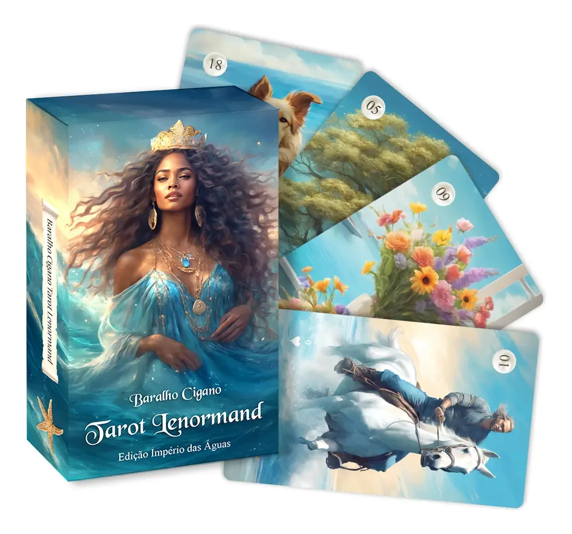 Tarot Lenormand Baralho Cigano Ed. Império Das Águas