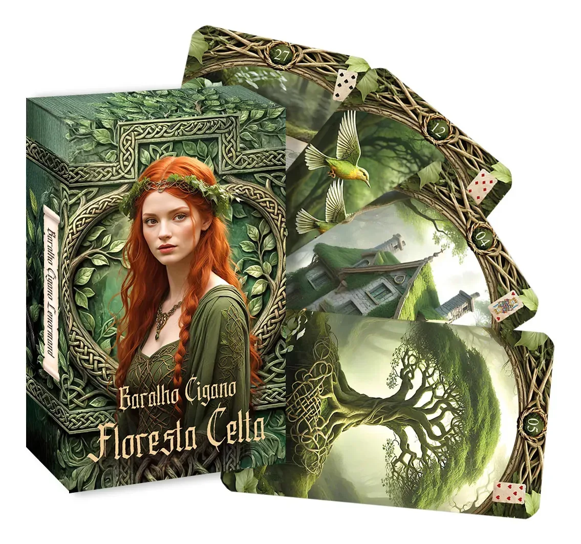 Baralho Cigano Tarot Lenormand Floresta Celta Português