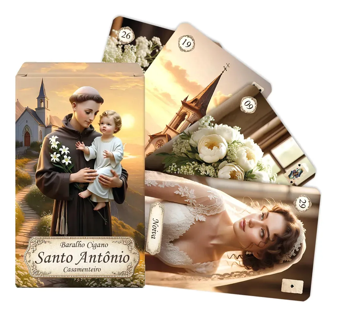 Baralho Cigano Lenormand Santo Antônio Plastificado