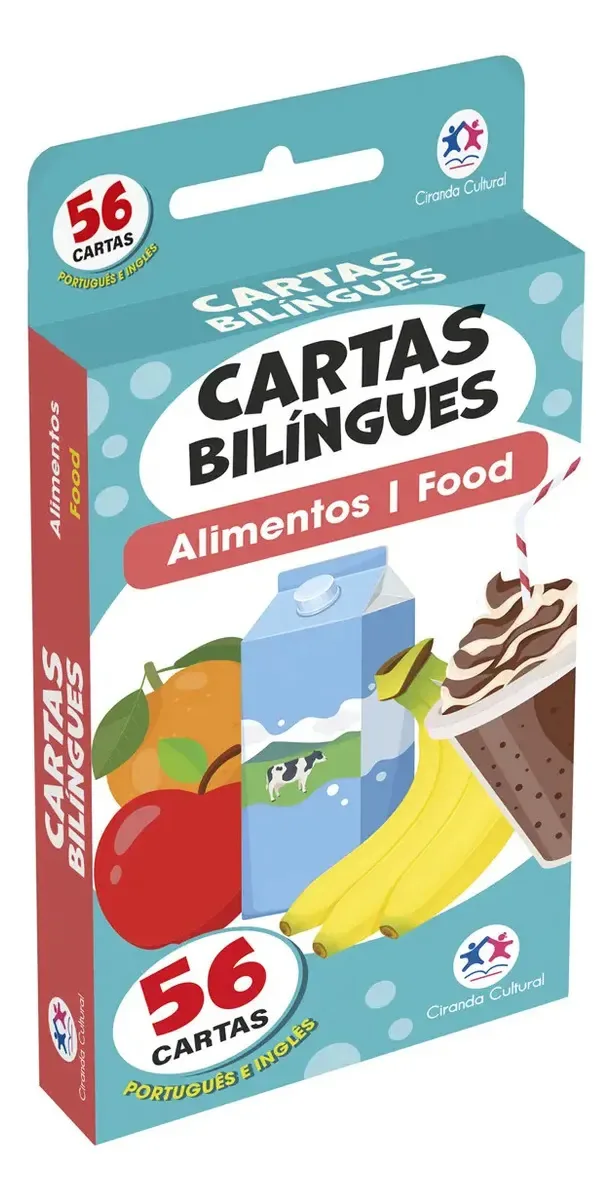 Flash Cards Cartas Bilingues Alimentos Food