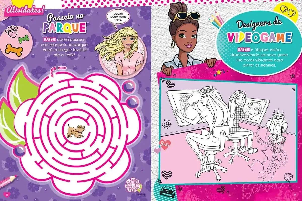 Barbie Adesivos E Ativid