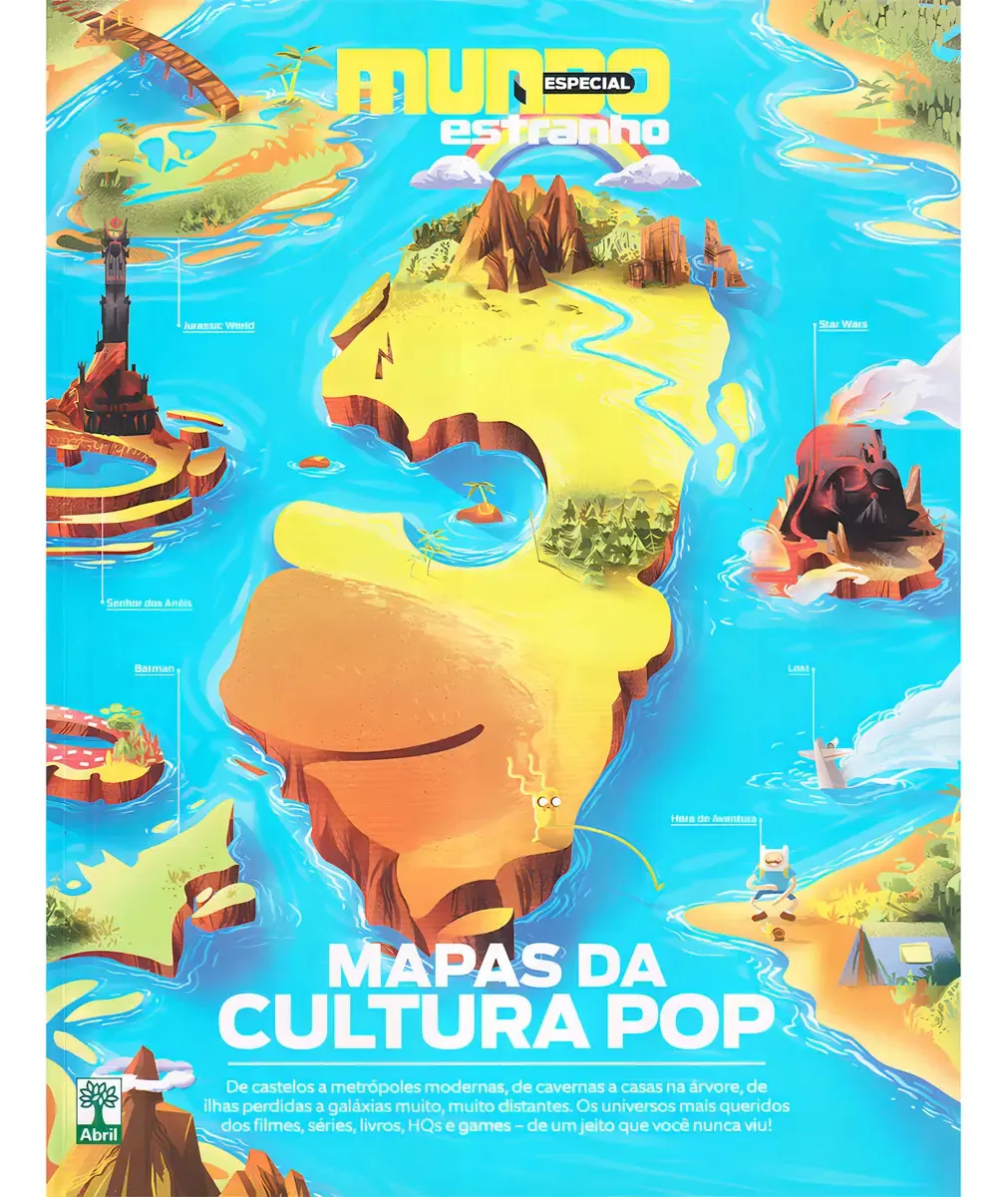 Revista Mundo Estranho Editora Abril Mapas Cultura Pop Edição 2016