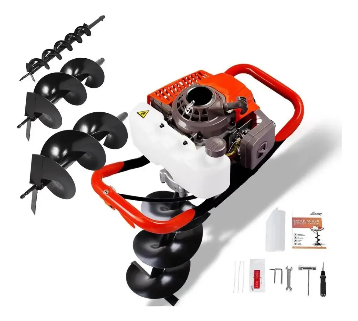 Furadeira Quick Drill + 3 brocas, licença japonesa 63cc