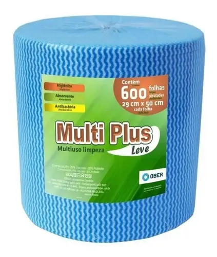 Pano para limpeza Ober Multiuso azul