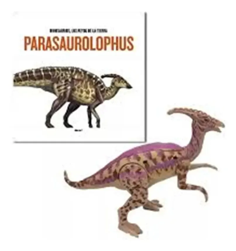 Revista Articulada Parasaurolophus Dinosaur e Dinossauro Rei da Terra